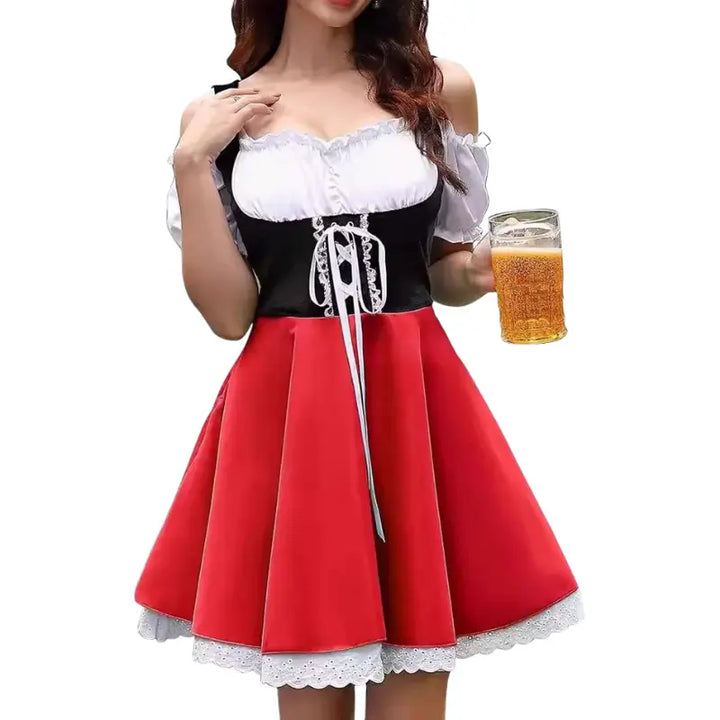 Prost Princess - Oktoberfest Dirndl Dress – Elegant Women's Traditional Costume in Eye-Catching Colors – Perfect for Beer Festivals
