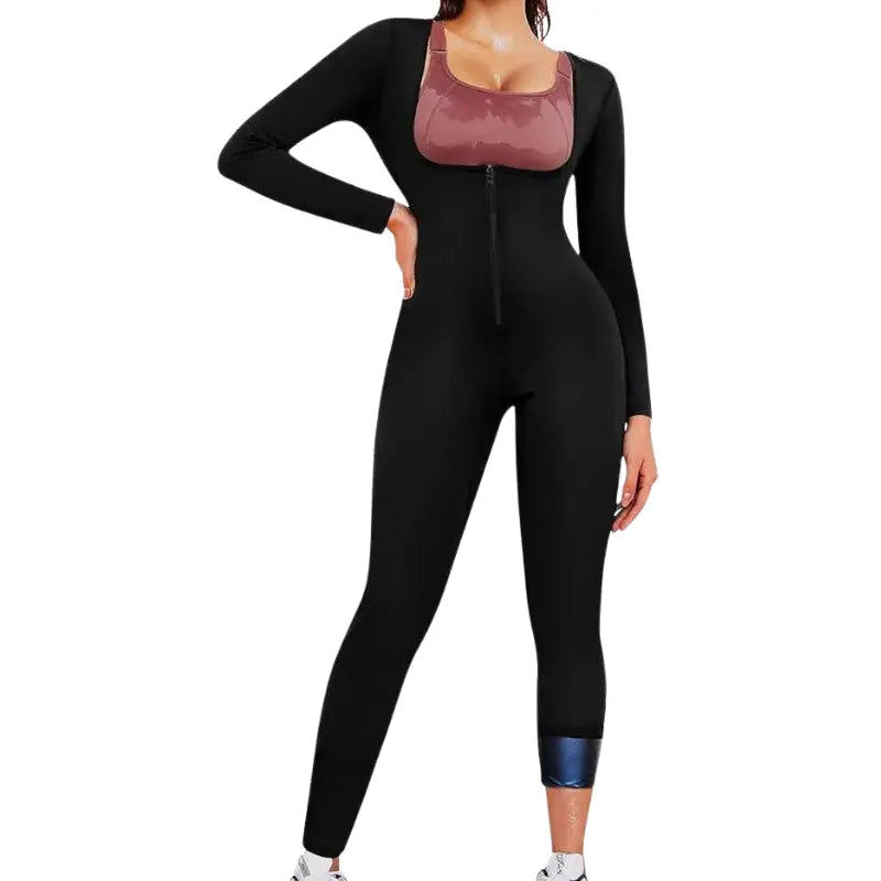 Azura – Sauna Full body Jumpsuit with Zipper for Enhanced Sweat & Fat Burning During Workouts