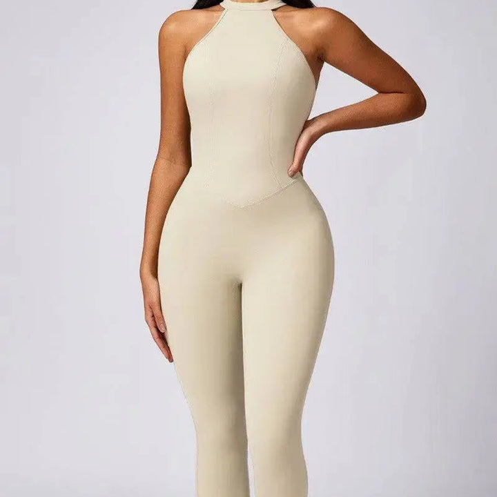 MunaWear  One-Pieces  Ella - Stylish Halter Jumpsuit Perfect For Active Women And Yoga Enthusiasts 