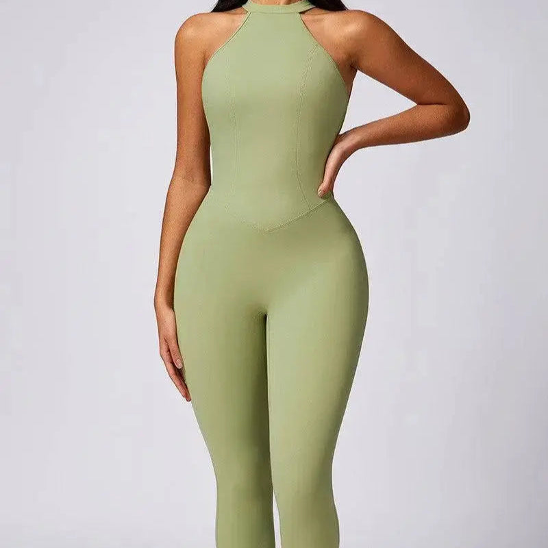 MunaWear  One-Pieces  Ella - Stylish Halter Jumpsuit Perfect For Active Women And Yoga Enthusiasts 