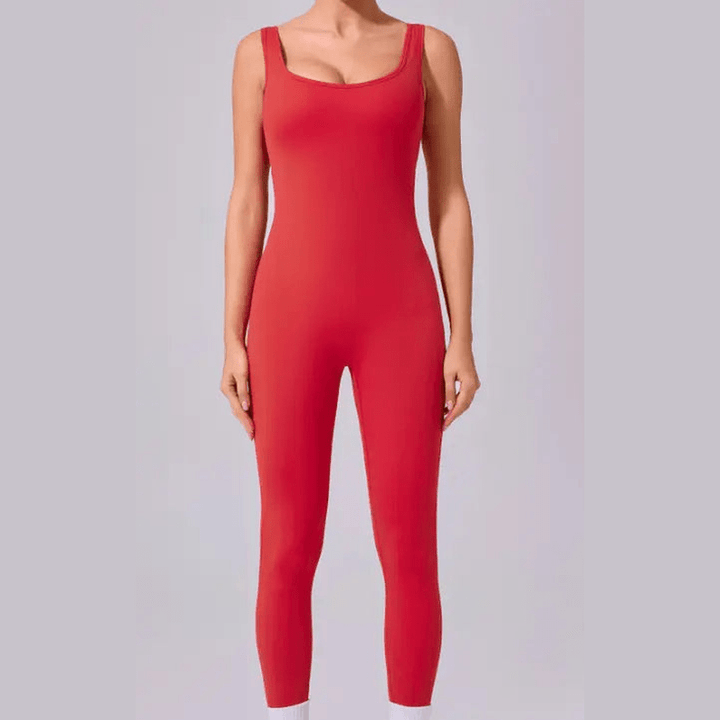 MunaWear One-Pieces Isla - Stylish Open-Back Jumpsuit Ideal for Yoga and Fitness Enthusiasts