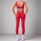 MunaWear One-Pieces Isla - Stylish Open-Back Jumpsuit Ideal for Yoga and Fitness Enthusiasts