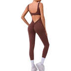 MunaWear - One-Pieces - Isla - Stylish Open-Back Jumpsuit Ideal for Yoga and Fitness Enthusiasts - 