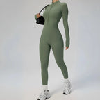 MunaWear - One-Pieces - Leilani - Black Slim-Fit Jumpsuit for Women with Superstretch Comfort and Soft Fleece Lining - 