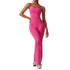 Maya – Elegant Black Jumpsuit for Women with Halter Neck Design & Flared Legs