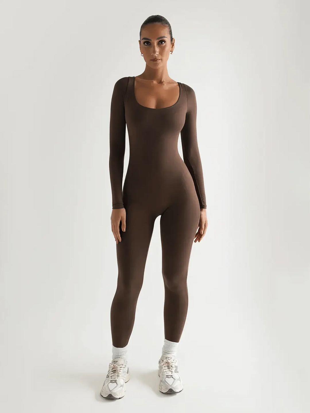MunaWear  One-Pieces  Mia – Breathable Long Sleeve Sport Jumpsuit for Yoga and Pilates with Stretch Fit 