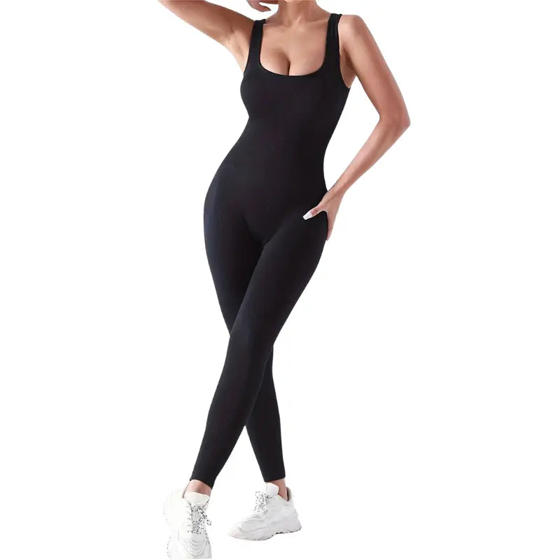 Selena – Breathable Short Sleeve Sport Jumpsuit for Fitness, Yoga & Casual Wear