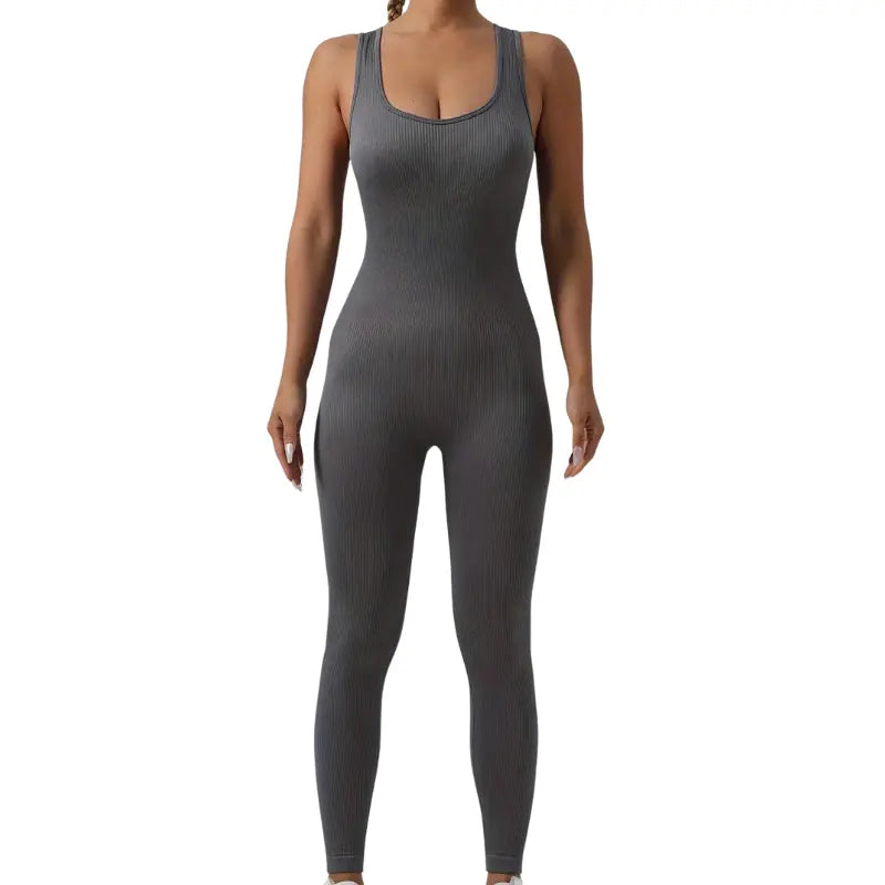 Selena – Breathable Short Sleeve Sport Jumpsuit for Fitness, Yoga & Casual Wear