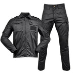 Drew – Versatile Outdoor Set for Men with Multi-Pockets & Comfortable- Cotton Blend- Black