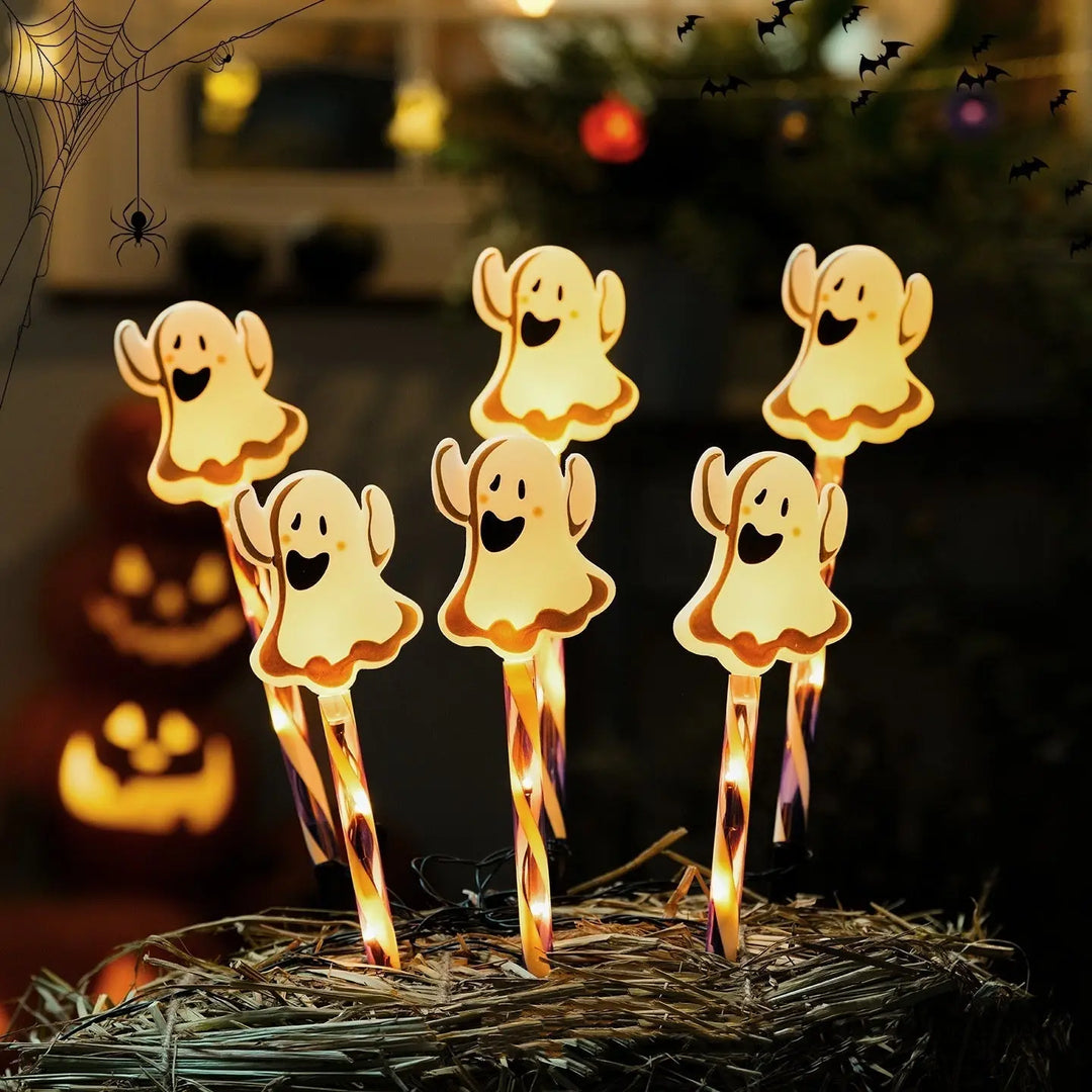 Halloween LED Ghosts Outdoor Lights – Spooky Garden Decoration for Parties and Autumn Festivals 2