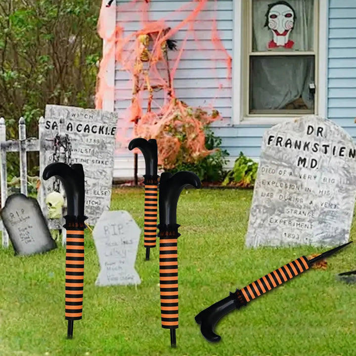 Creepy Halloween Witch Garden Decoration – Outdoor Plastic Legs – Perfect for Parties 2