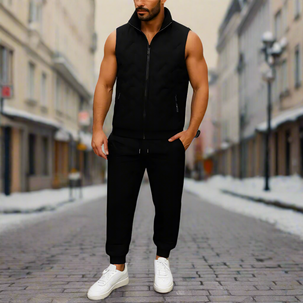 Luke  – Stylish 3-Piece Men's Winter Outfit with Jacket, Pants & Bodywarmer for Fashionable Winter Style