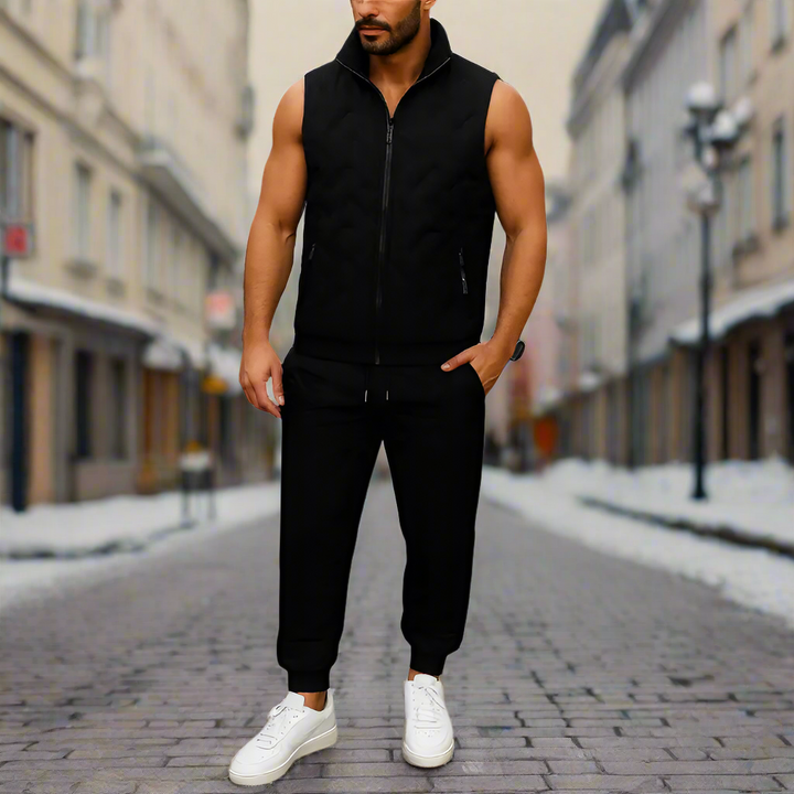Luke  – Stylish 3-Piece Men's Winter Outfit with Blazer, Pants & Vest for Fashionable Winter Style