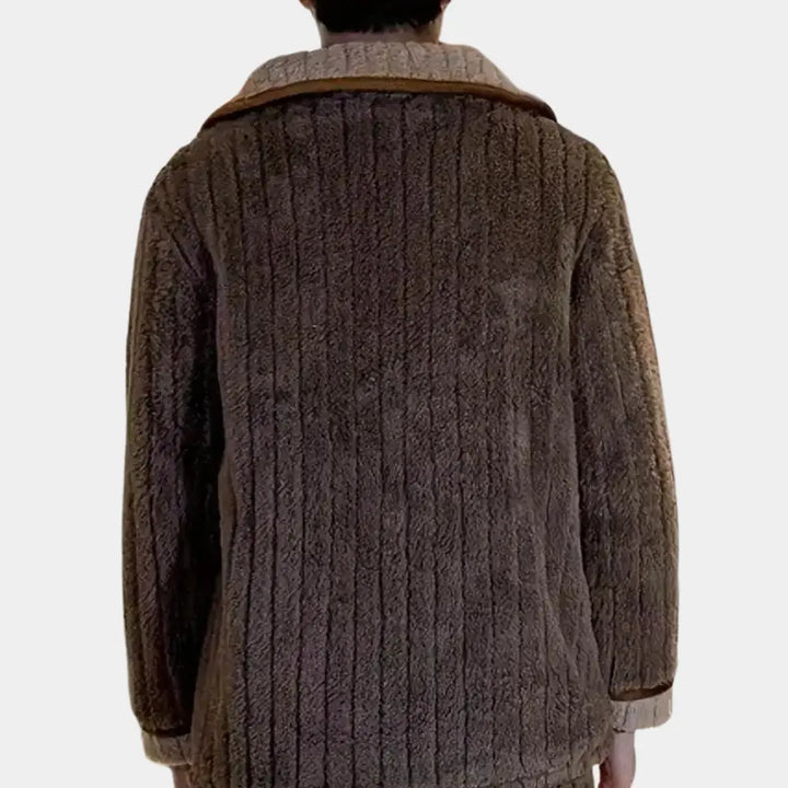 James - Cozy Long Sleeve Men's Pajama Set with Sherpa Lining for Cold Nights, Size S-XXL 4