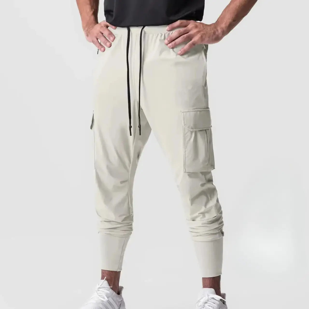 MunaWear - Pants - Blaze – Lightweight Camouflage Fitness Pants for Summer Training - White