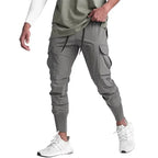 Blaze – Lightweight Camouflage Fitness Pants for Summer Training- Gray