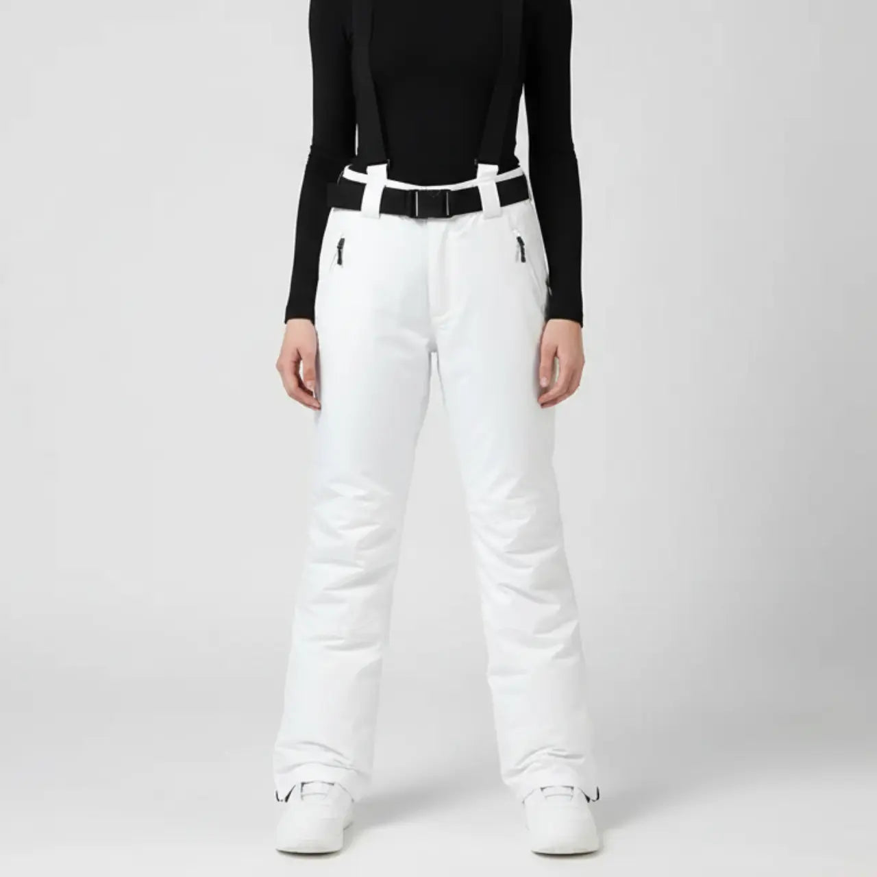 MunaWear - Pants - Mirra – Insulated Women's Ski Pants With Windproof For Skiing And Outdoor Adventures - White / 3XL