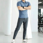 MunaWear - Pants - Nomar - Quick-Dry Elastic Mens Running Pants for Gym & Training, Lightweight & Flexible Fit - Gray / 4XL