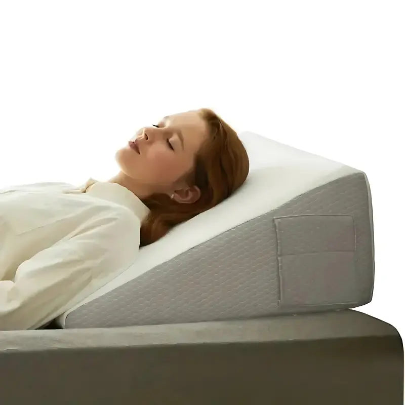 MunaWear - Pillows & Cushions - Sienna - Soft Memory Foam Bed Wedge Pillow for Elevation & Snoring Relief - 