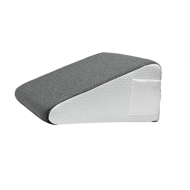 MunaWear - Pillows & Cushions - Sienna - Soft Memory Foam Bed Wedge Pillow for Elevation & Snoring Relief - Gray/White