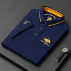 Caden - Classic Men's Polo Shirt With Embroidered Logo For Smart-Casual Wear 0