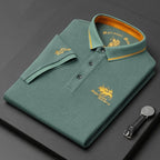 Caden - Classic Men's Polo Shirt With Embroidered Logo For Smart-Casual Wear 5
