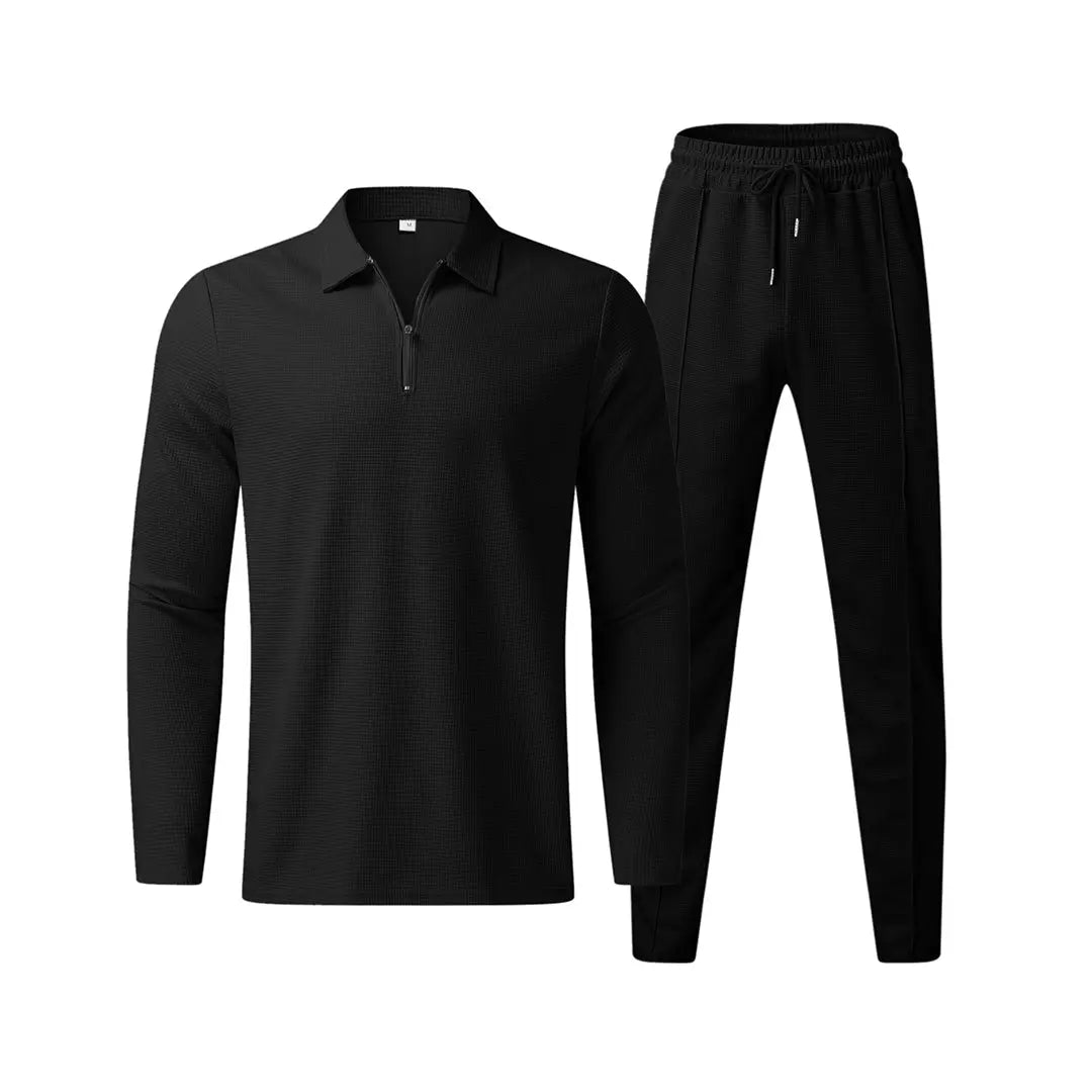 Giovanni – Long Sleeve Men's Polo Shirt with Premium Comfort and Versatile Style Size S-XL 2
