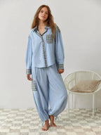 Liora - Classic Women's Pyjama Set With Long Sleeve Shirt For Cozy Nights In 7