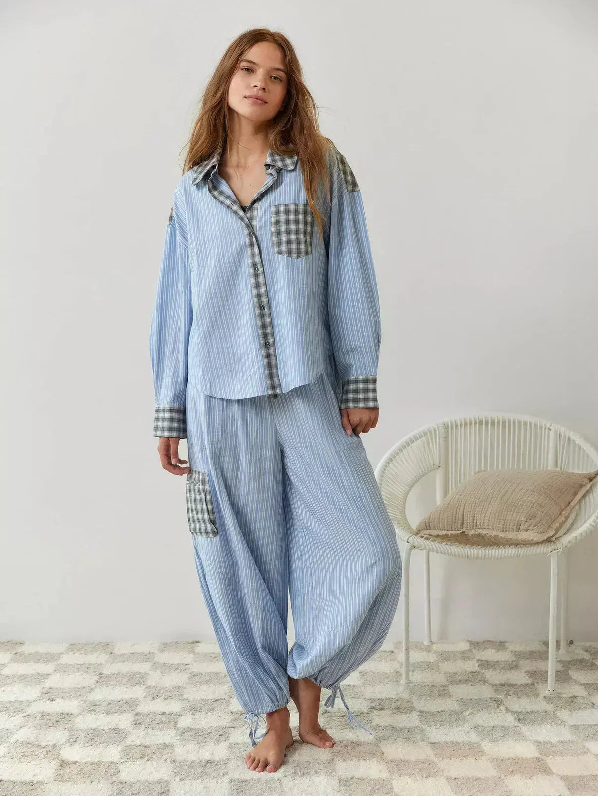 Liora - Classic Women's Pyjama Set With Long Sleeve Shirt For Cozy Nights In 7