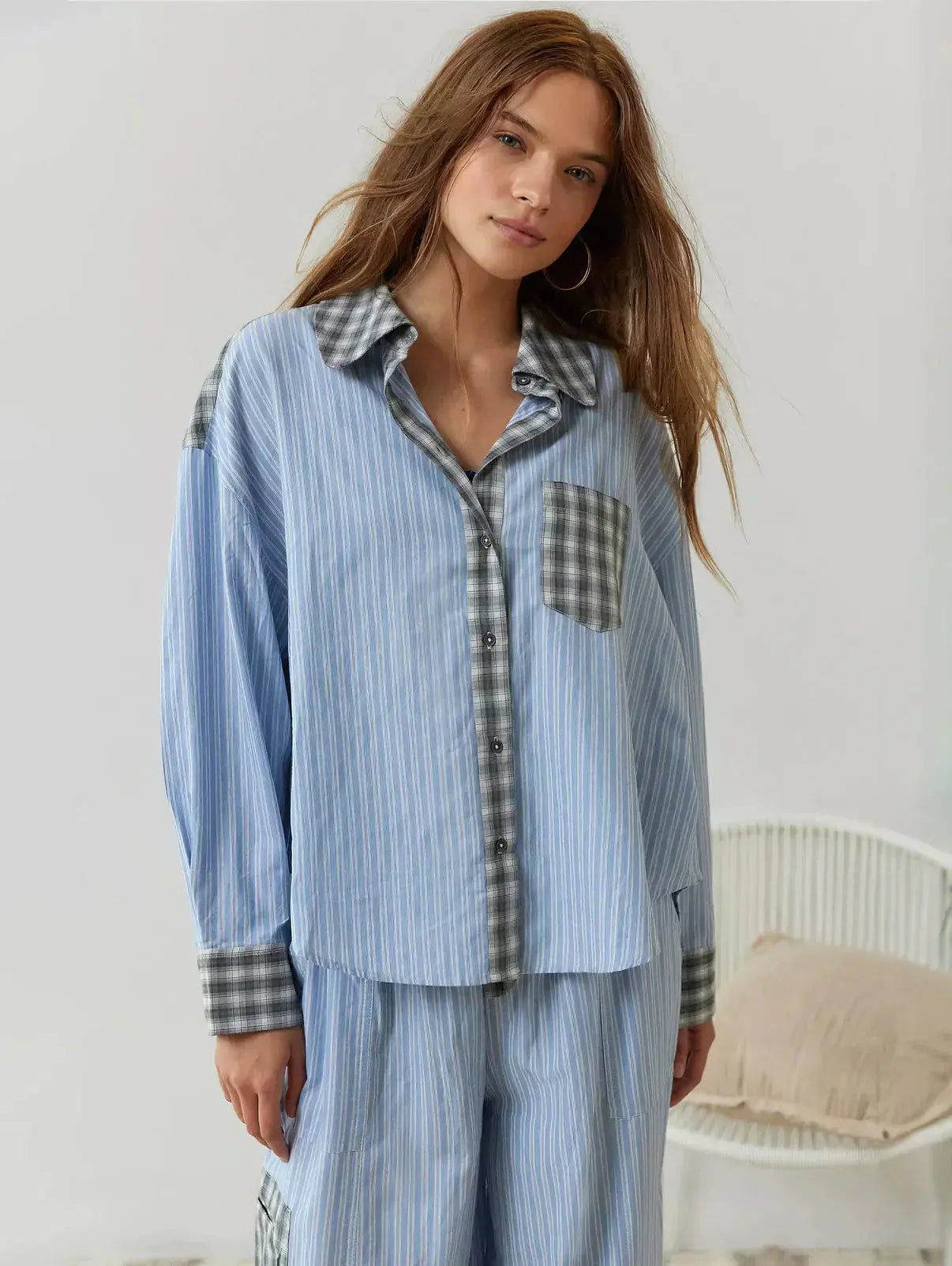 Liora - Classic Women's Pyjama Set With Long Sleeve Shirt For Cozy Nights In 4