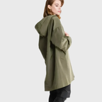 Lyria – Stylish Women's Winter Rain Jacket With Button Placket For Cold Weather- Army Green