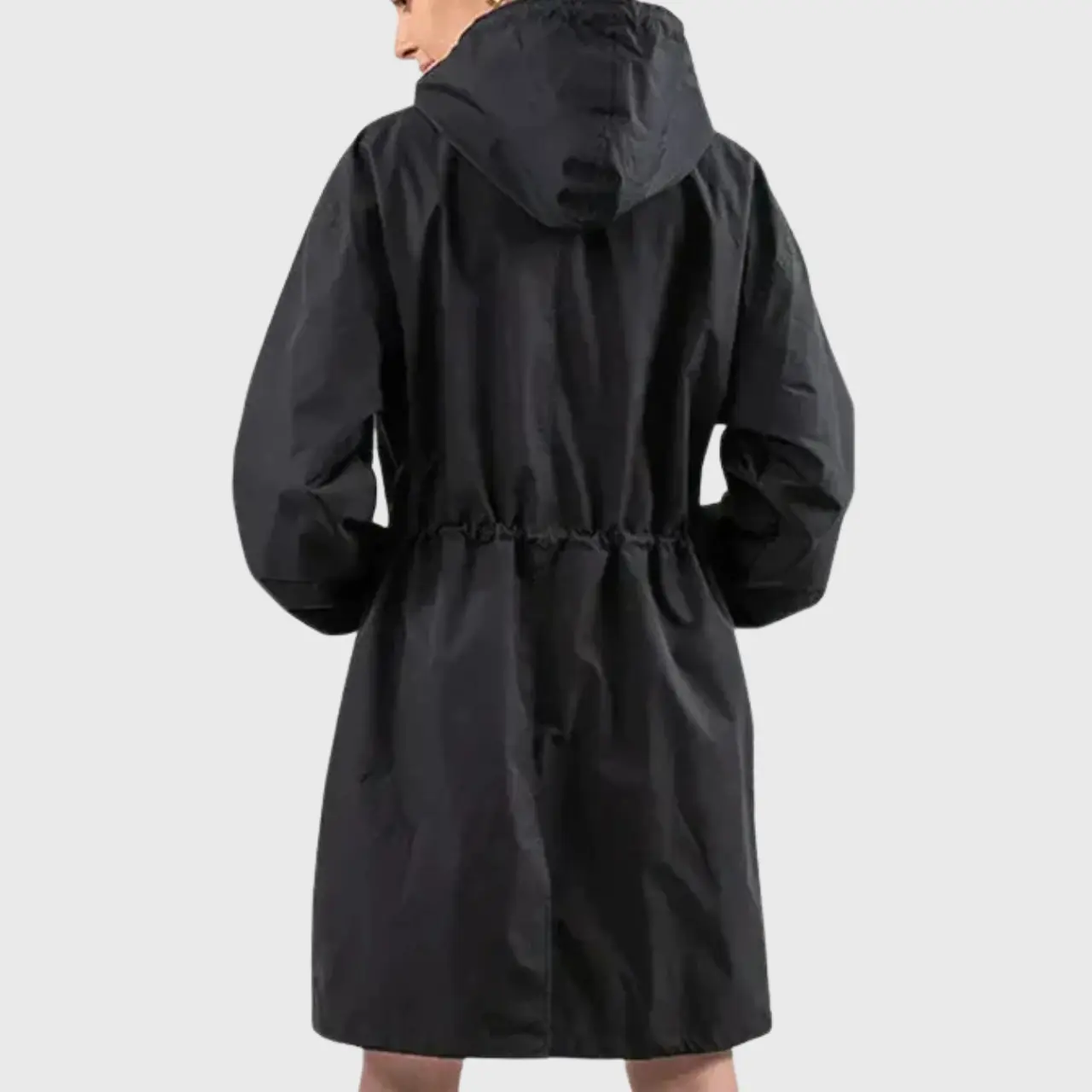 Lyria – Stylish Women's Winter Rain Jacket With Button Placket For Cold Weather- Black