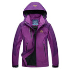Vela – Stylish Women's Rain Jacket With Hood For Everyday Protection-Purple