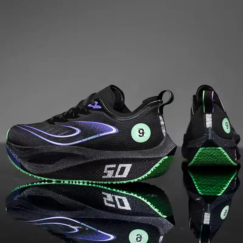 MunaWear - Running Shoes - Caden - Full-Length Carbon Plate Running Shoes With Breathable Mesh For Summer Sports - 