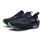 MunaWear - Running Shoes - Caden - Full-Length Carbon Plate Running Shoes With Breathable Mesh For Summer Sports - Black / 44