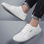 MunaWear  Running Shoes  Ethan – Lightweight Soft Sole Running Shoes for Wide Feet with Unisex Comfort Design  WHITE-42