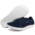 MunaWear  Running Shoes  Jordan - Wide Toe Box Minimalist Barefoot Shoes for Women - Comfortable Barefoot Running & Casual Wear  Navy-Blue-38