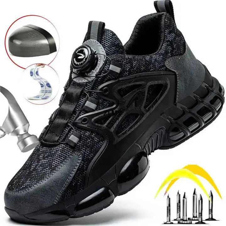 Caden – Durable Men's Steel Toe Sneakers With Air Cushion For Comfortable Work And Slip Resistance 0