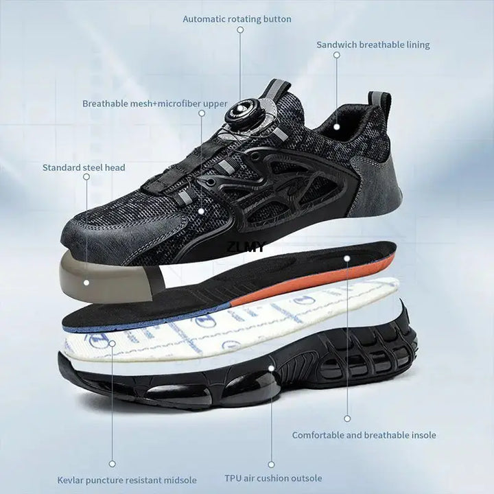 Caden – Durable Men's Steel Toe Sneakers With Air Cushion For Comfortable Work And Slip Resistance 5