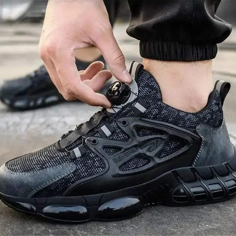 Caden – Durable Men's Steel Toe Sneakers With Air Cushion For Comfortable Work And Slip Resistance