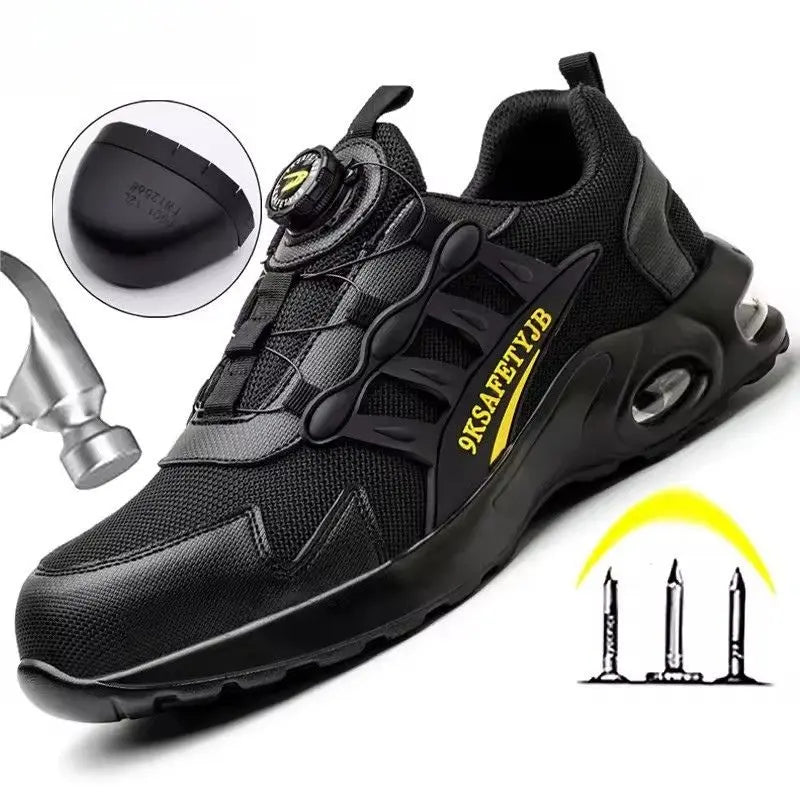 Caden – Steel Toe Work Shoes With Air Cushion And Slip Resistant Sole For Maximum Comfort