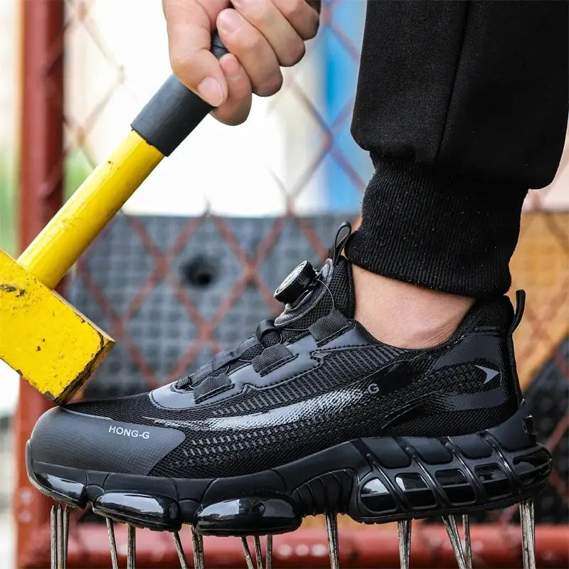 Caden – Steel Toe Work Shoes With Slip Resistant Sole For Men’s Industrial Safety 4