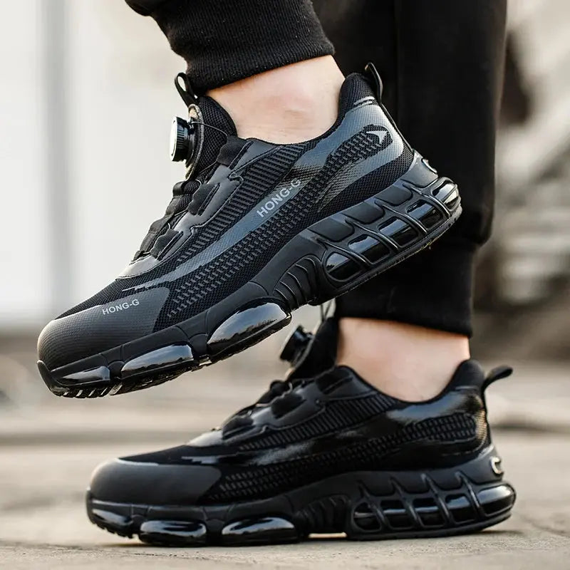 Caden – Steel Toe Work Shoes With Slip Resistant Sole For Men’s Industrial Safety 5