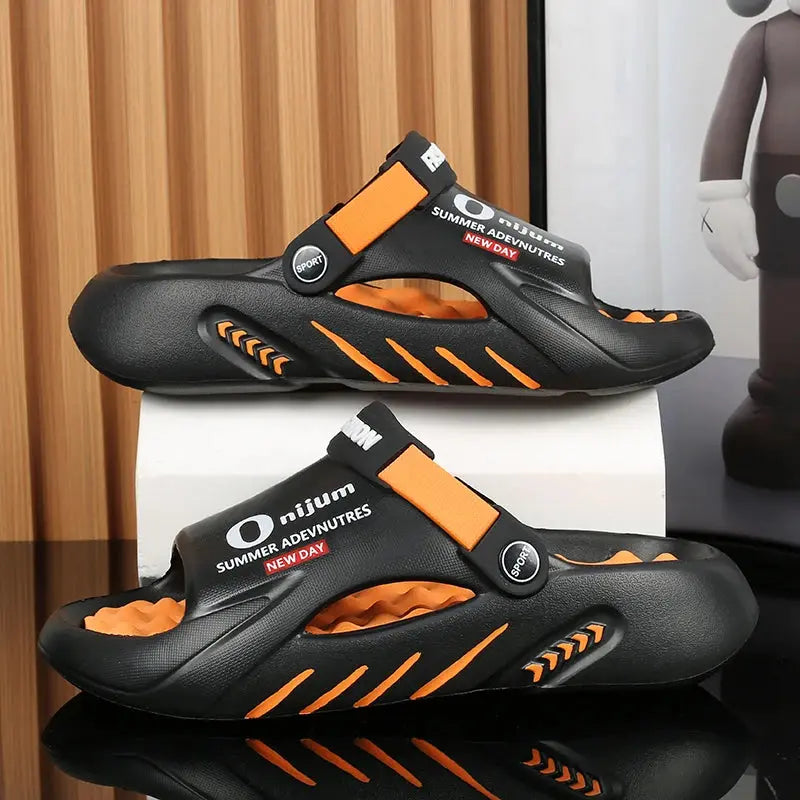 MunaWear  Sandals  Ethan - Soft-Sole EVA Platform Slides for Men - Comfortable Indoor & Outdoor Men's Sandals 