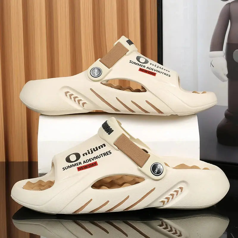 MunaWear  Sandals  Ethan - Soft-Sole EVA Platform Slides for Men - Comfortable Indoor & Outdoor Men's Sandals 