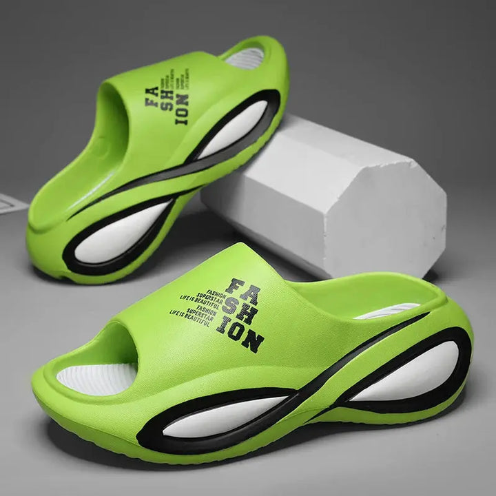 MunaWear  Sandals  Ethan – Comfortable Indoor Outdoor Sandals with Soft Cushioned Footbed for Men  green-42-43
