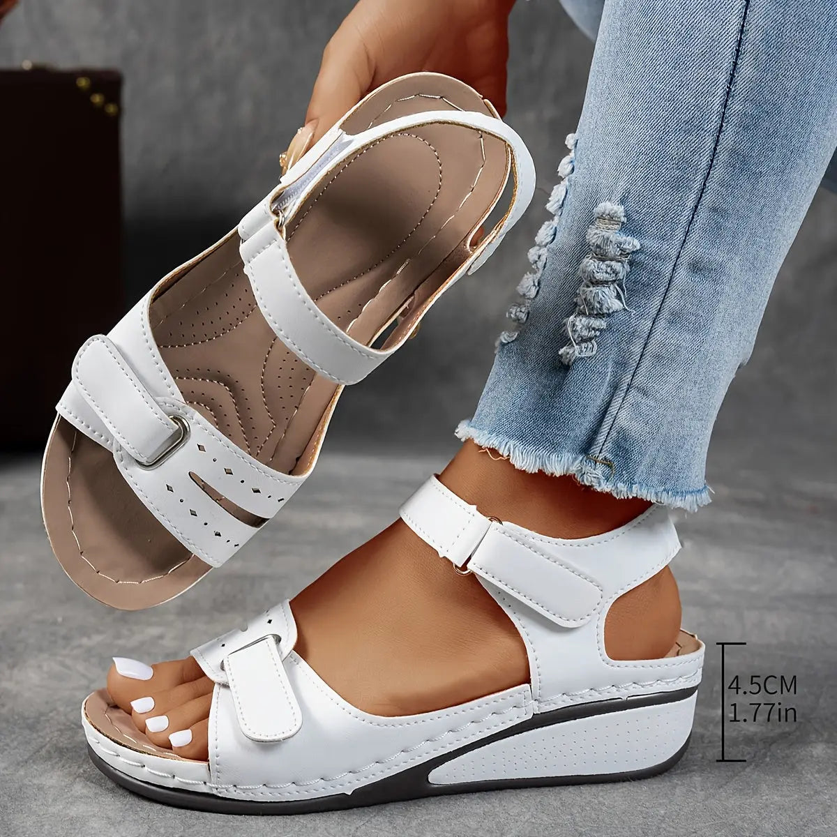 Stylish Women's Sandals with Adjustable Straps and Cushioned Insoles for All-Day Comfort 8