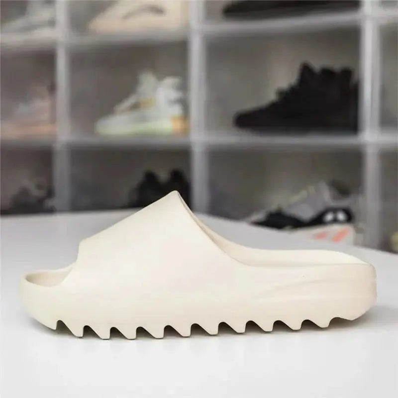 MunaWear  Sandals & Flip Flops  Luna – Stylish EVA Slides for Men and Women, Lightweight and Comfortable for Summer Beach Days  White-43