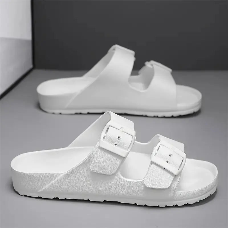 MunaWear - Sandals & Slides - Asher - Lightweight Unisex Slippers with Adjustable Fit and Anti-Slip Sole for Ultimate Comfort - 