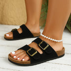 MunaWear  Sandals & Slides  Atlas – High-Quality Unisex Two-Buckle Casual Slides for Indoor & Outdoor Comfort 